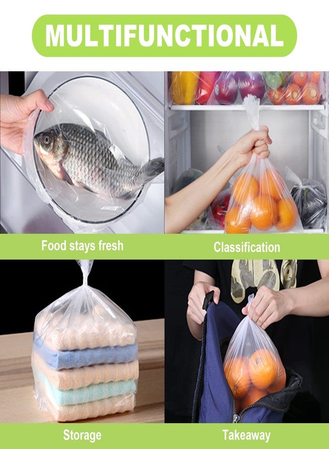 رايم بيبر أكياس تخزين الطعام من ريهام بيبر، لفة واحدة 14 × 20، أكياس بلاستيكية شفافة لتخزين الفواكه والخضراوات والخبز، 350 كيسًا - Image 5