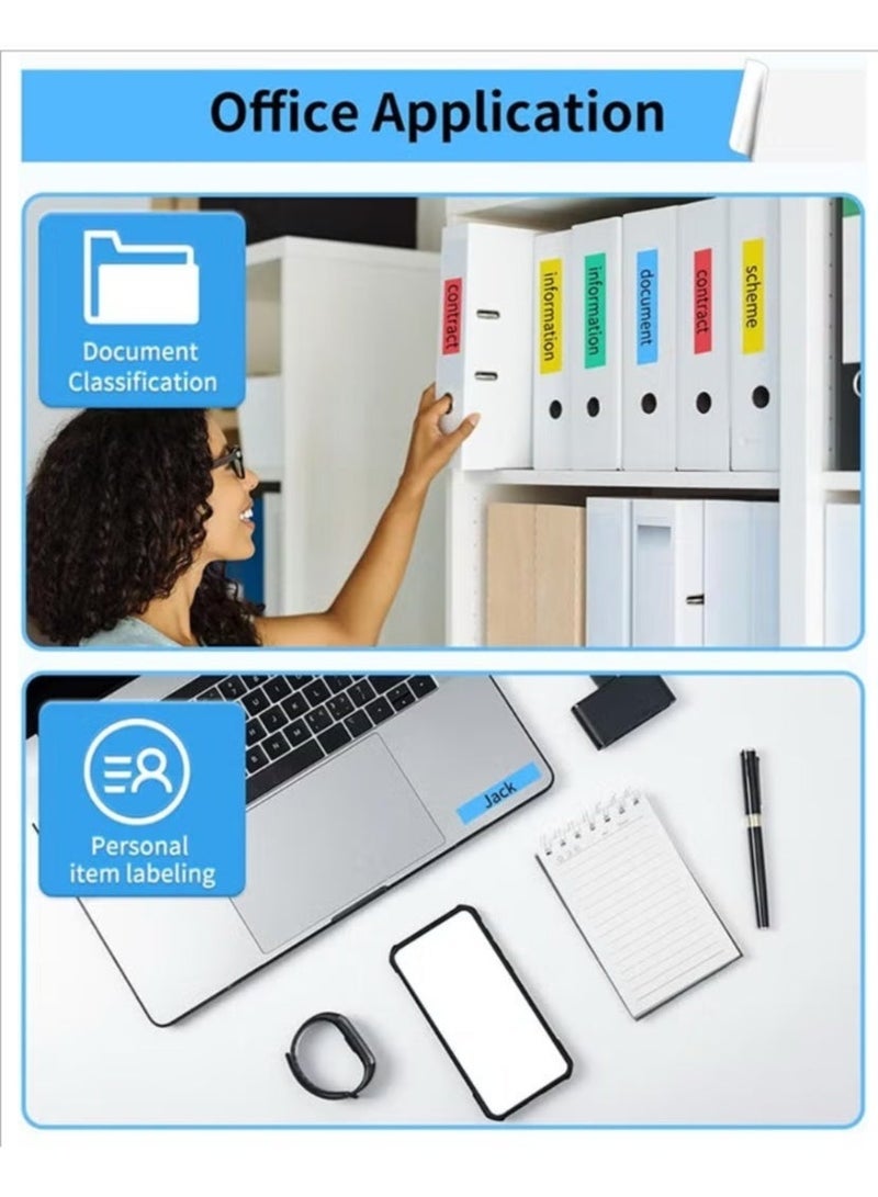 Plastic 4 Pack Compatible with Dymo LetraTag Refills 12mm x 4m Plastic Replacement for Dymo Label Maker Refills for LT100H LT100T QX50 200B Label Makers 91331 91201 91221 Label - Image 4