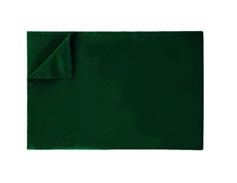 Ghooss Queen Size Flat Sheet Ultra Soft and Wrinkle Bedding Flat Sheet 1 Pack(Forest Green Queen) - Image 1
