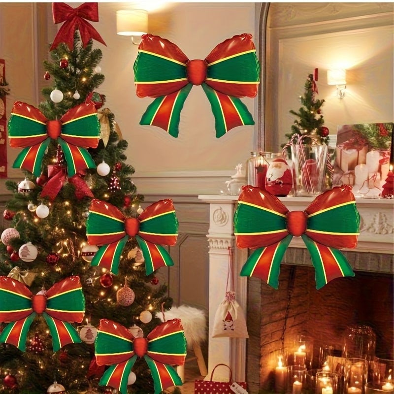 6Pcs 27 Inch Red And Green Foil Balloons For Birthday Christmas Holiday Decor - Image 2