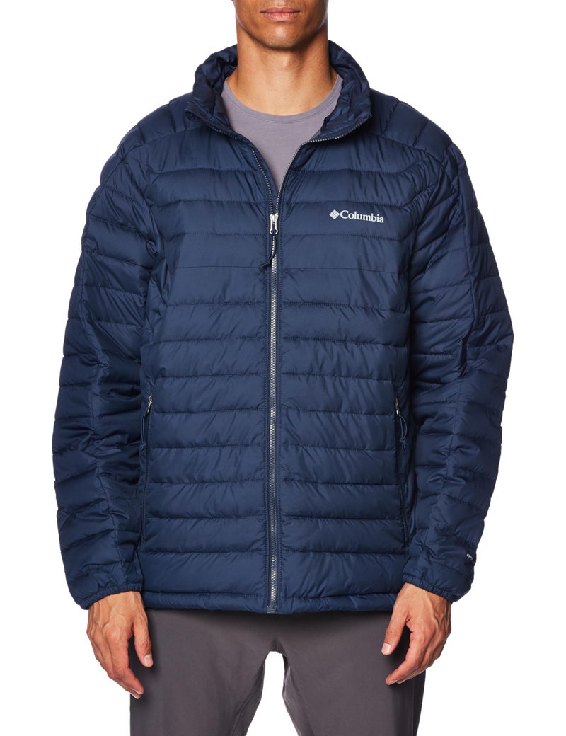 Columbia Mens White Out II Omni Heat Insulated Puffer Jacket Collegiate Navy M