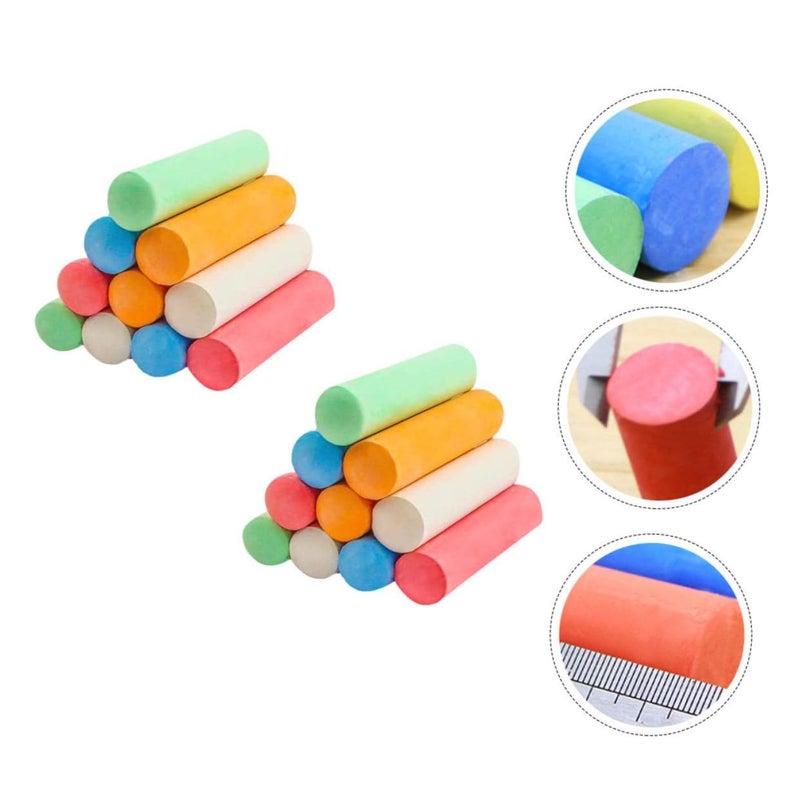ARTIBETTER 20 Pieces Dustless Chalk Blackboard Writing Graffiti Chalk Set - Image 5