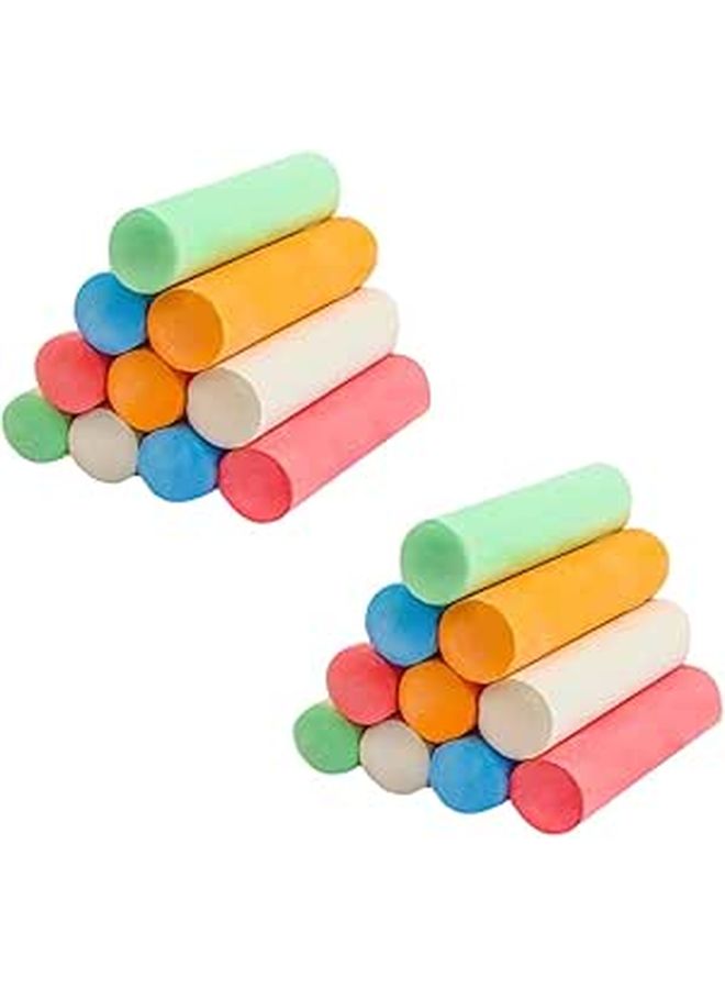 ARTIBETTER 20 Pieces Dustless Chalk Blackboard Writing Graffiti Chalk Set - Image 1