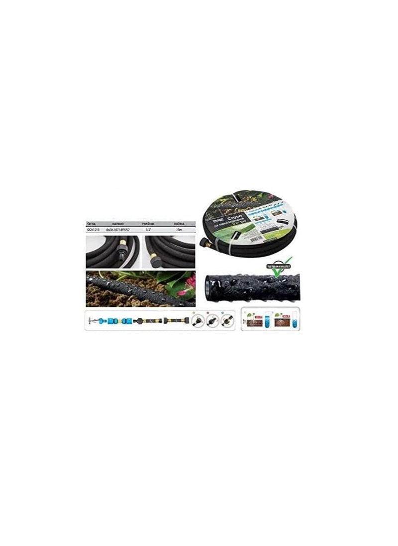بيورول - بيورول خرطوم ري بالتنقيط 1/2 × 15 متر بمحول توصيل - Image 1