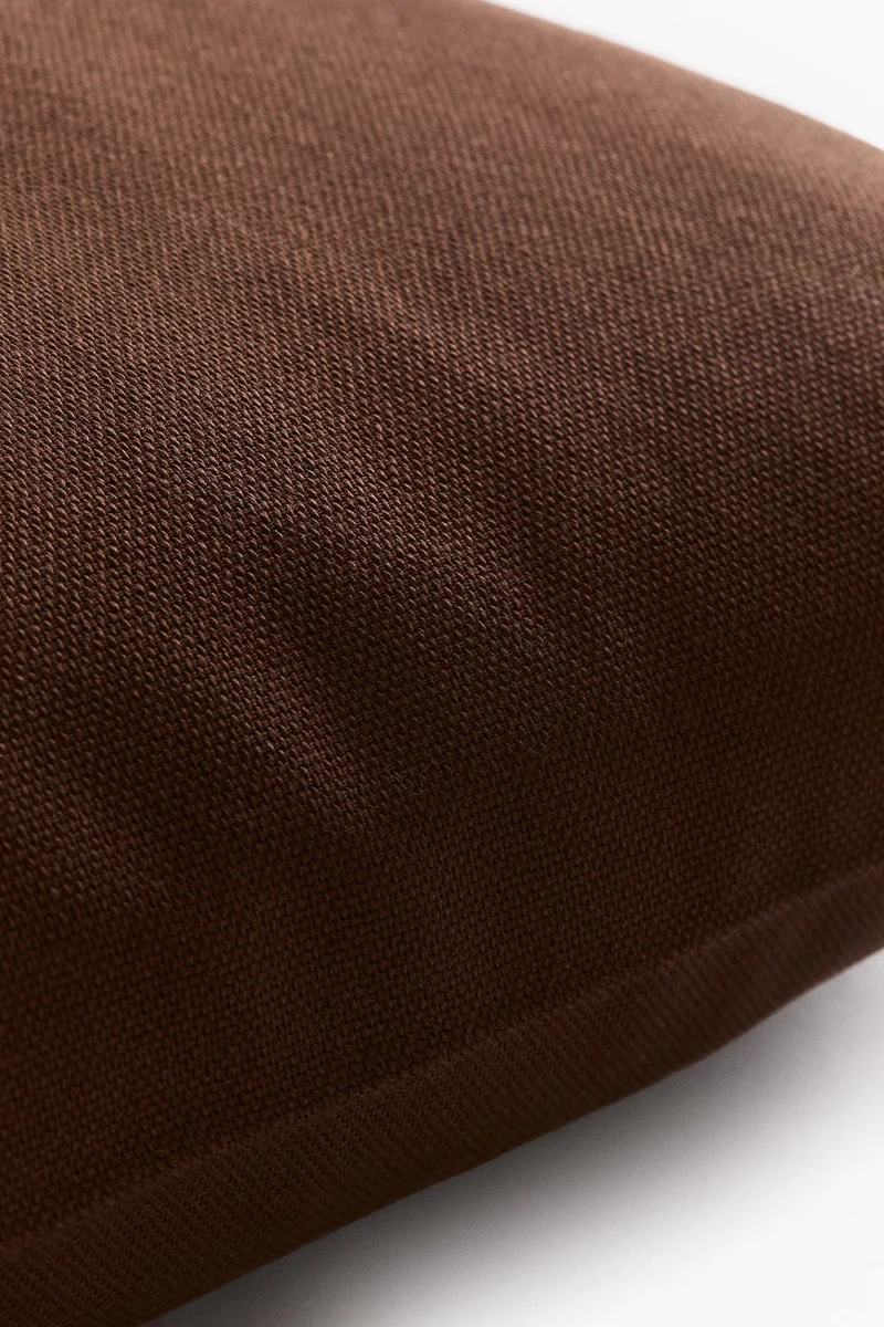 اتش اند ام غطاء وسادة من قطن الكتان