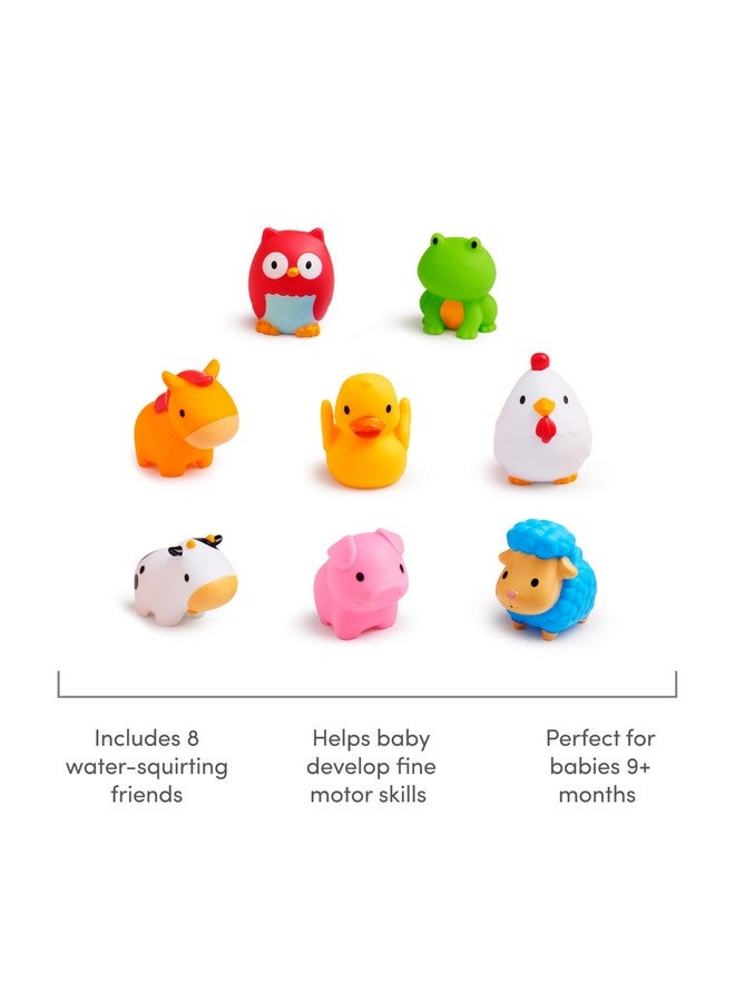 Munchkin® Baby Bath Toy Squirts, Farm™ Animals, 8 Pack - Image 5