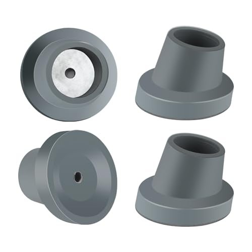 ANCKNE 4 Pack Replacement Feet for Shower Chair Bath Seat | 1-1/8"Slope Rubber Tips Non Slip Shower Bench | Tub Transfer Benches Suction Cup Feet - Image 1