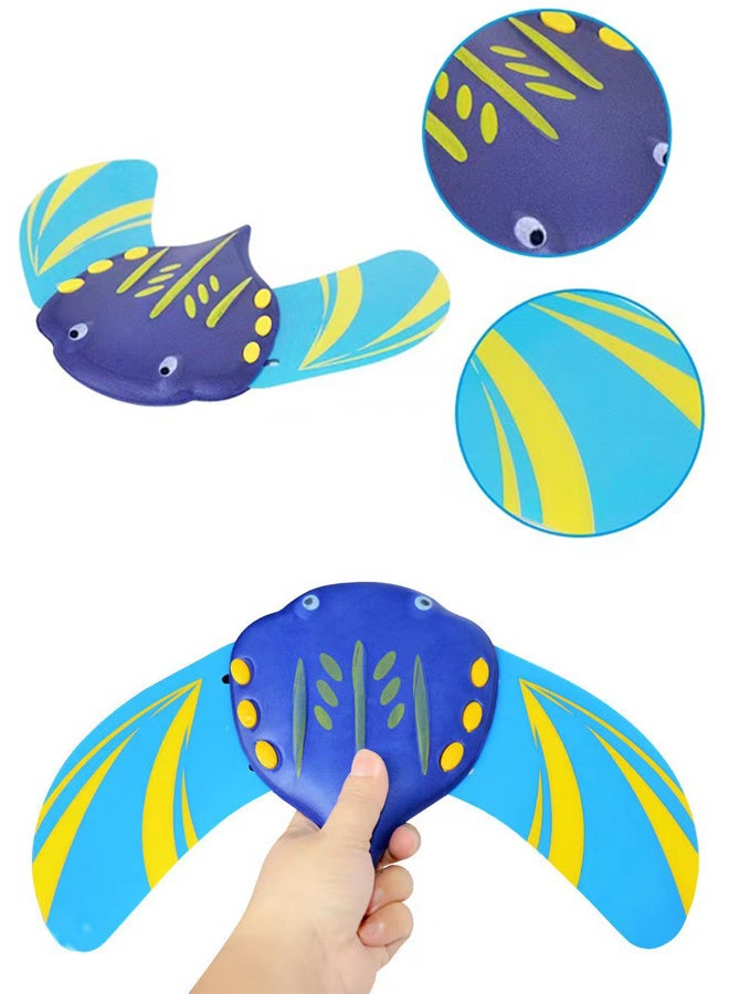 Children's Water Play Toy - Press Forward Hydrodynamic Manta Ray - Suitable for Beach, Swimming Pool, Bathroom, 2 Pieces for Children Over 3 Years Old  - Image 4