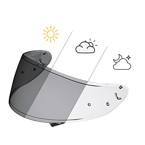 Puentemys CWR1 Photochromic Shield Helmet Visor Replacement for X14 XFourteen RF1200 Z7 NXR RFSR Motorcycle Helmets Clear to Smoke - Image 1