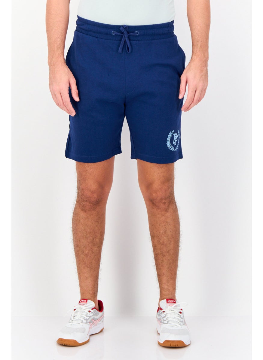 Paul Frank Men Graphic Print Basic Shorts, Navy Blue  - Image 1
