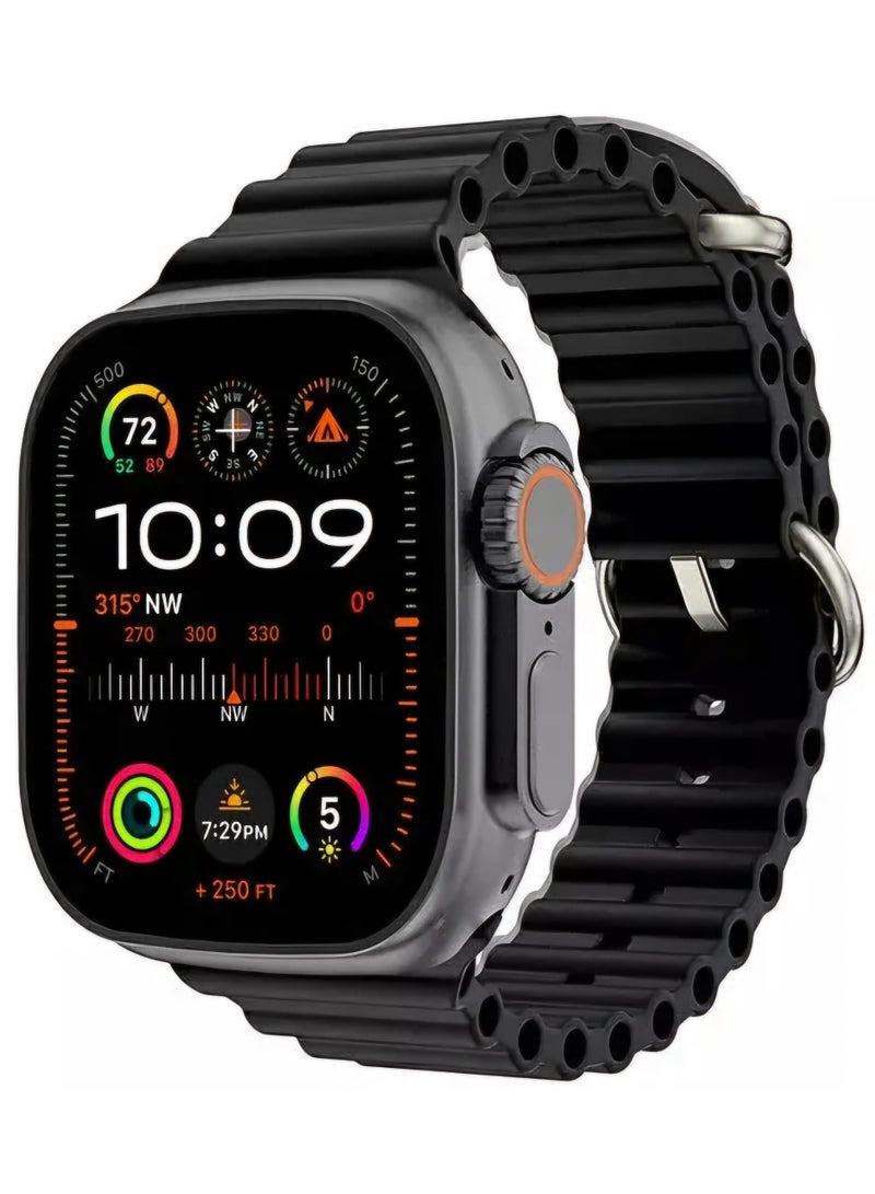 T1000 ULTRA BIG Infinite Display Smart Watch SERIES 9 - Black - Image 1
