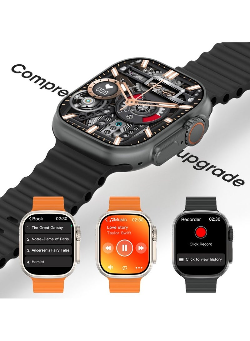 T1000 ULTRA BIG Infinite Display Smart Watch SERIES 9 - Black - Image 2