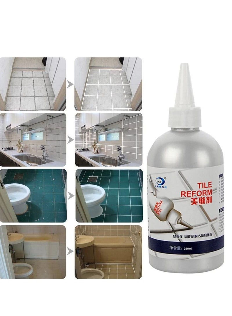 Strong Repair Glue Tile Gap Refill Agent Tile Reform Coating Mold Cleaner Tile Sealer Repair Glue Waterproof and Moldproof 280ML - Image 3