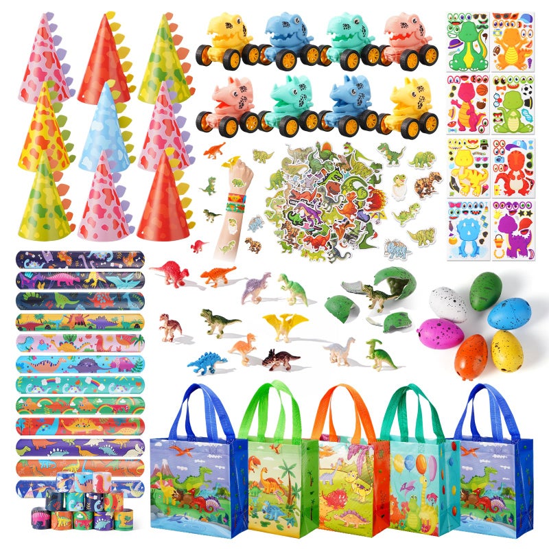 Vanblue 134Pcs Dinosaur Party Favors Dinosaur Birthday Party Decorations Goodie Bags Stuffers Fillers for Kids Birthday Themed Party Supplies Classroom Rewards Gifts for Boys - Image 3