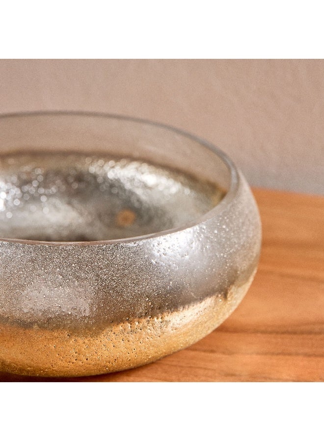 Home Box Erton Crink Glass Round Decorative Bowl 21 x 9 x 21 cm  - Image 5