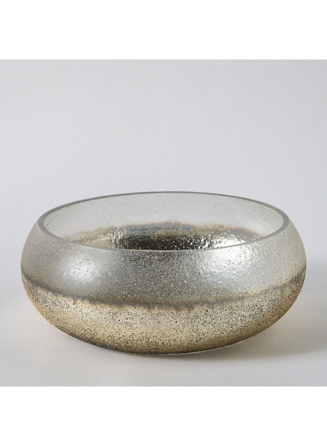 Home Box Erton Crink Glass Round Decorative Bowl 21 x 9 x 21 cm  - Image 4