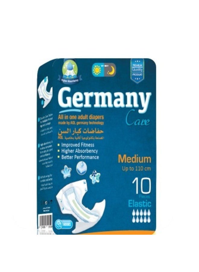 Germany - 10 Pieces Adult Diapers Size Medium - Image 1