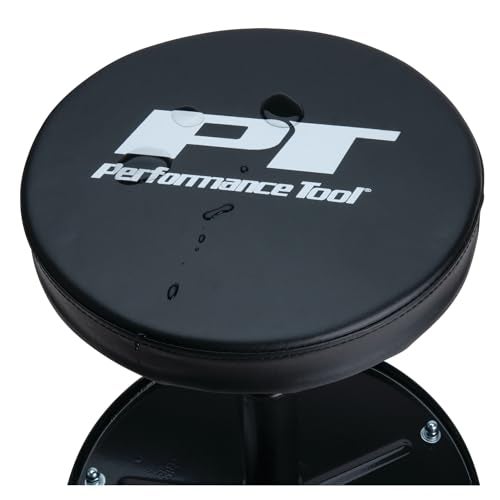 Performance Tool W85008 Professional Hydraulic Shop Seat, Built in Tool Tray and 300 lbs Capacity - Image 4