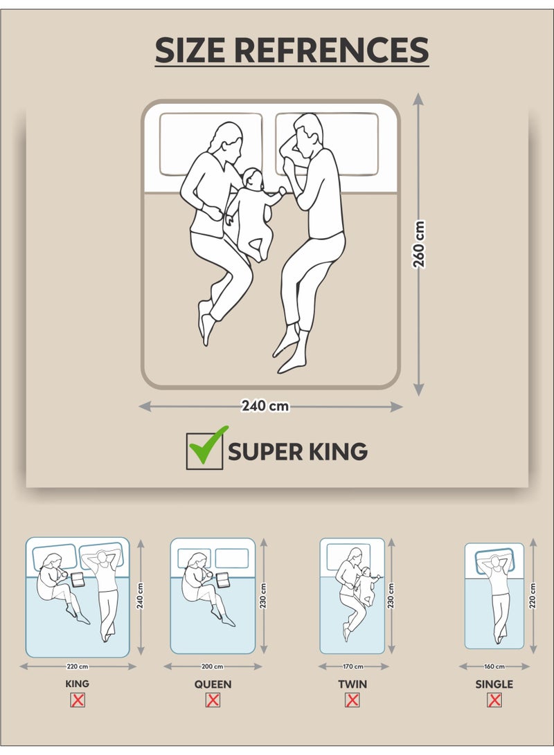 دوناتيلا لحاف داخلي - مقاس 240 × 260 سم - لحاف مناسب لجميع المواسم مع حشوة ناعمة فاخرة 350 جرام لكل متر مربع - مبطن بشكل ماسي لسرير مزدوج - Image 3