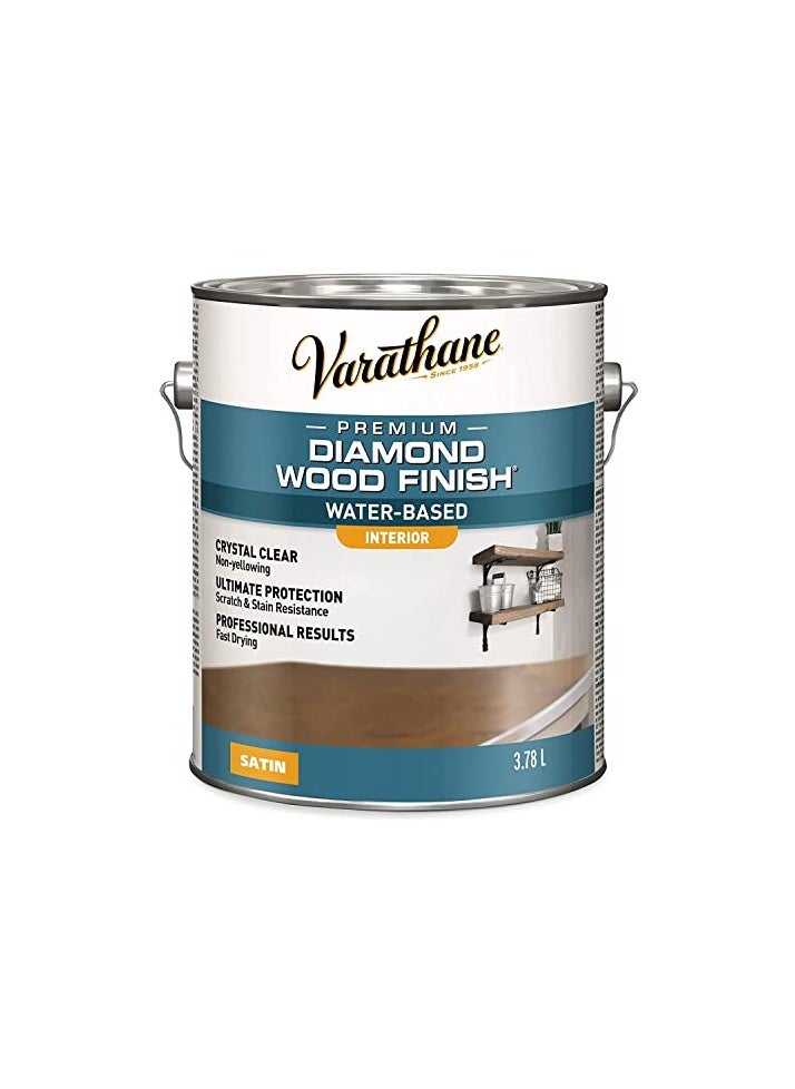 VARATHANE - Rust Oleum Varathane Gallon Satin Interior Waterborne Diamond Polyurethane Scratch And Stain Protection - 200231 - Image 1