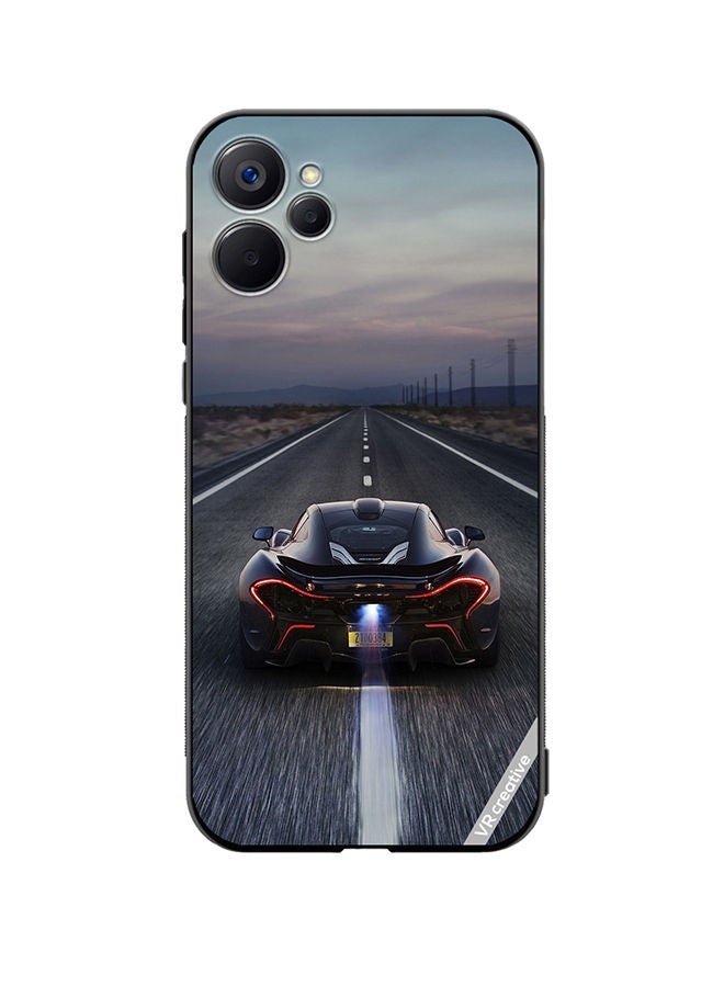 VR CREATIVE غطاء حماية لهاتف Realme 9i 5G Maclaren P1 تصميم متعدد الألوان - Image 1