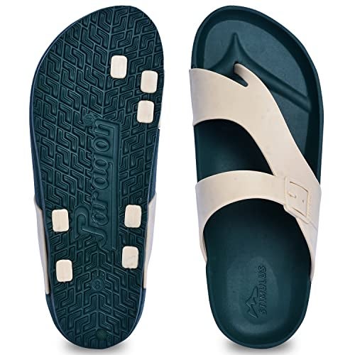 PARAGON EVK3405G Slippers for Men | Comfortable, Lightweight, Durable Flip Flops with Rubberised EVA Sole | Easy Washable Slip Ons | Ideal for Everyday Use Olive Green - Image 5
