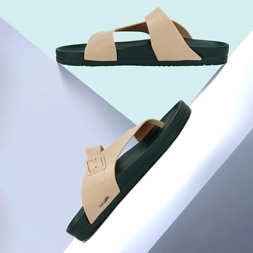PARAGON EVK3405G Slippers for Men | Comfortable, Lightweight, Durable Flip Flops with Rubberised EVA Sole | Easy Washable Slip Ons | Ideal for Everyday Use Olive Green - Image 3