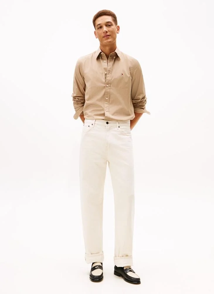 TOMMY HILFIGER  TH Flex Regular Fit Poplin Shirt for Men | Best Price UAE