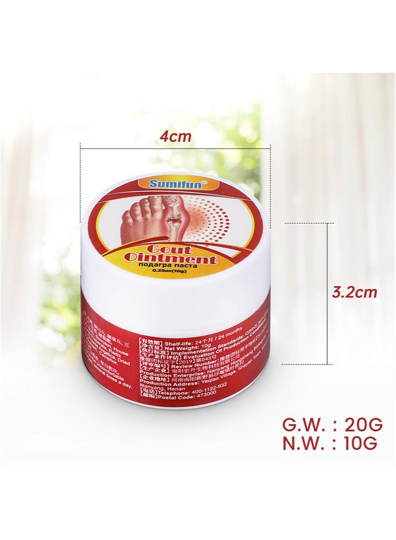 سوميفون مرهم النقرس الاحترافي الفعال والسريع المفعول والآمن والامتصاص السريع لتخفيف آلام المفاصل وتقليل الألم والوذمة والاحمرار والالتهاب لأصابع القدم ومفصل الركبة (20 جم + 20 جم) - Image 2