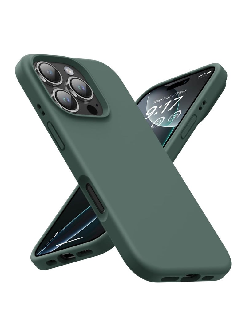 DUSALA iPhone 16 Pro Case, Liquid Silicone Phone Case for iPhone 16 Pro 6.3 Inch, Colorful Silky-Soft Protective Cover (Green) - Image 1