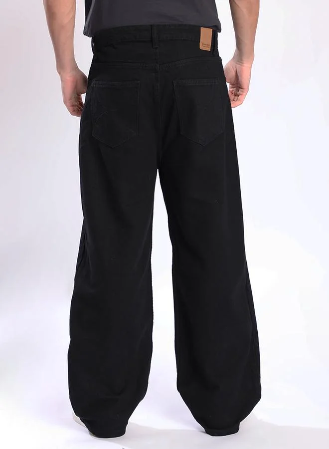 Styli Men Mid-Rise Baggy Fit Cotton Jeans By Bene Kleed