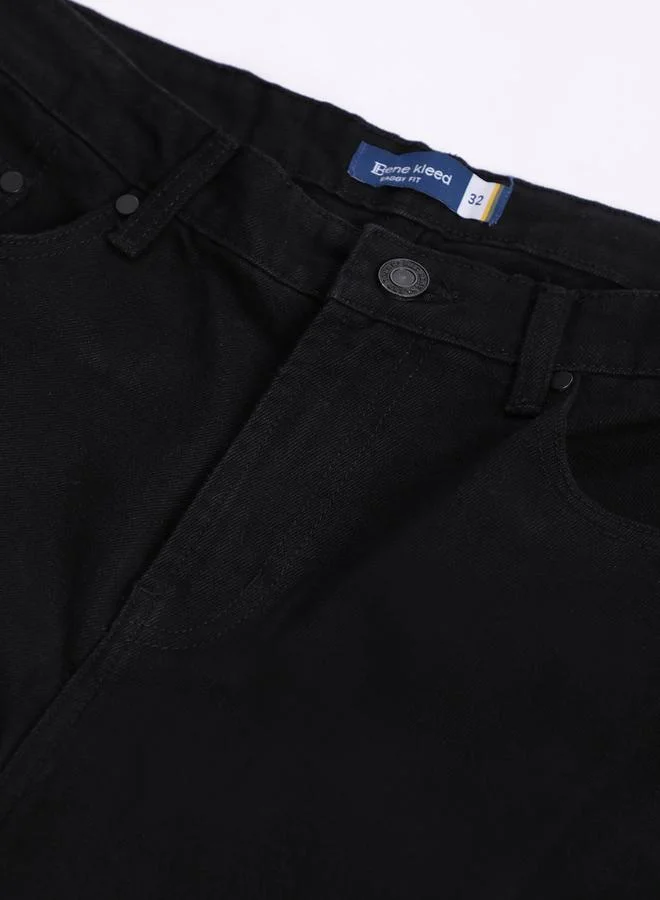 Styli Men Mid-Rise Baggy Fit Cotton Jeans By Bene Kleed