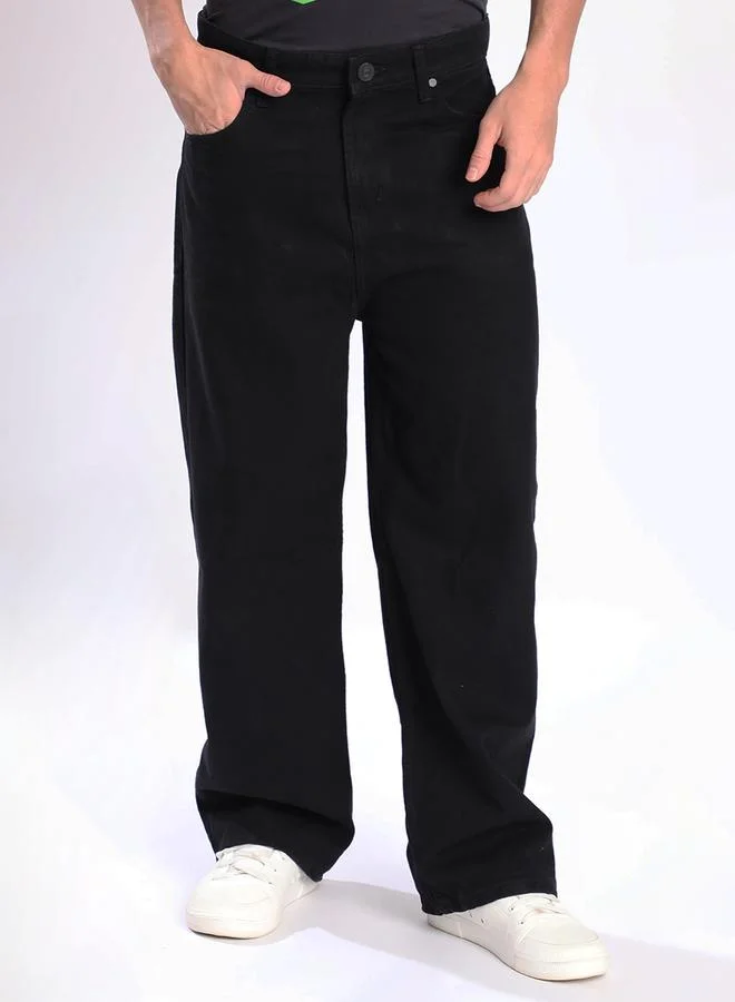 Styli Men Mid-Rise Baggy Fit Cotton Jeans By Bene Kleed