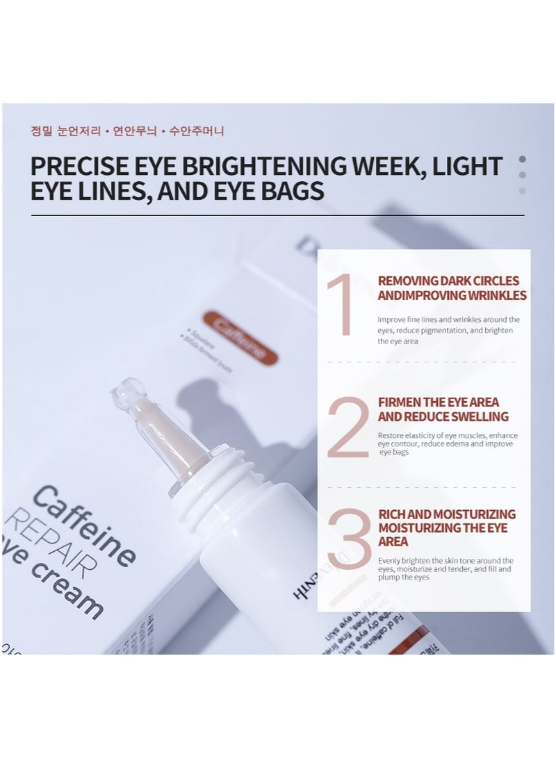 DEleventh Korean Brand Caffeine Repair Eye Cream 20g / Anti-wrinkle, Reduces Puffiness and Dark Circles, Hydrates, Firms Delicate Skin and Smoothes Fine Lines for a Refreshed Look - Image 3
