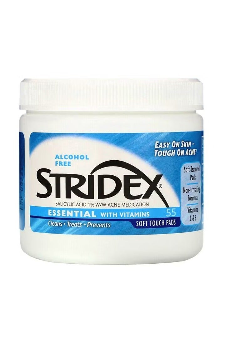 Stridex Single-Step Acne Control Soft Touch Pads 55 Soft Touch Pads - Image 1