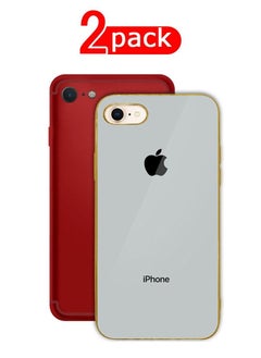 HICOOL 2Pack for iPhone 8/7/SE 2022/SE 2020 Case Shockproof Hard PC Electroplated Ultra Thin Back Cover 4.7 inch  - Image 1