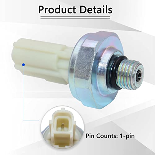 KEJSTED Engine Oil Pressure Sensor Switch Sending Unit F81Z-9278-AA SW5267 Compatible with 7.3L 6.0L 6.4L Powerstroke Diesel 1999-2010 Ford F-250 F-350 F-450 F-550 E-350 E-450 Super Duty PS314 - Image 2