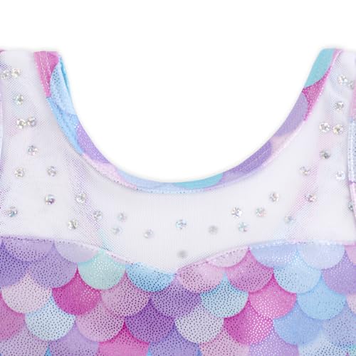 EQSJIU Girls Ballet Leotards with Tutu Skirt Dance Dress Mermaid Shiny Ballerina Outfits Baby Girls 1t 2t 1-2t - Image 4