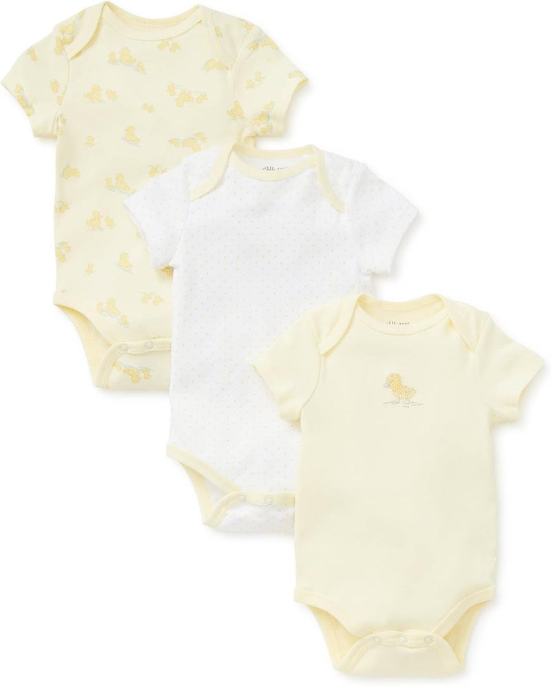 Little Me unisex-baby 3 Pack Bodysuit Layette Set (pack of 3) - Image 1