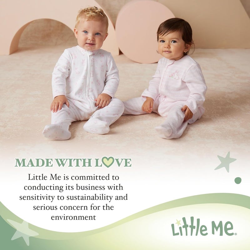 Little Me unisex-baby 3 Pack Bodysuit Layette Set (pack of 3) - Image 5
