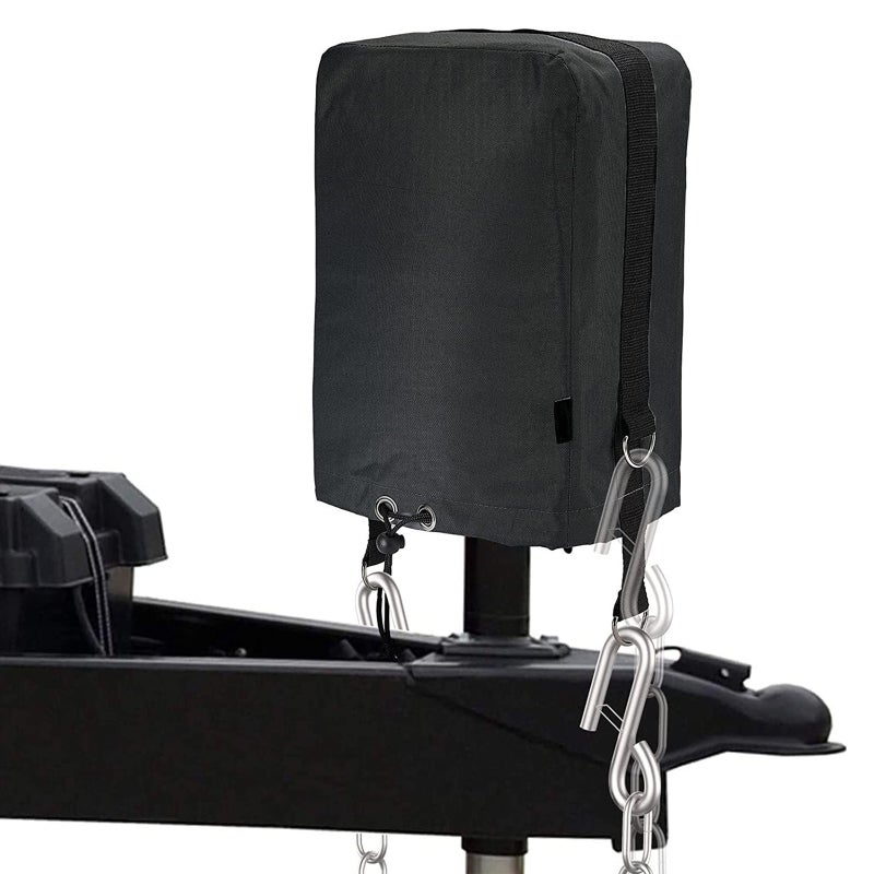 Electric Tongue Jack Cover 14"(H) X 5"(W) X 10"(D) Premium 420D Oxford Fabric Protective Cover - Enhanced Safety & Secure Fit Camping Accessory for RV Truck Outdoor Use - Image 3