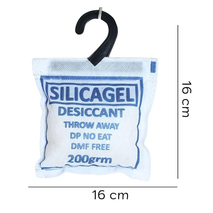 ORIBREEZE OriBreeze Silica Gel 200 Gram Pouch of 4 Packets 200 gm 4 packets Silica Gel Pouches for Room Kitchen Wardrobe Cupboard car Bedroom Camera Lenses Shoes 200gm Pack of 4  - Image 2