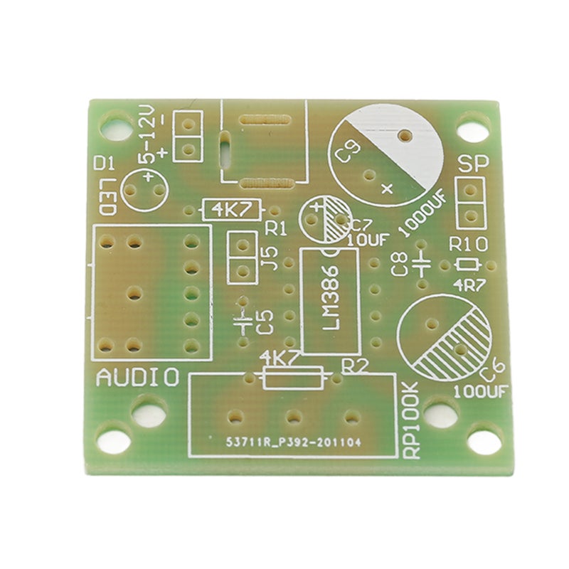 LM386 Audio Amplifier Kit Super Mini Smart Electronic DIY Module Board FR4‑A PCB 3‑12V - Image 2