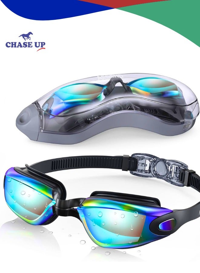 تشيس اب نظارات سباحة، نظارات سباحة مضادة للتسرب للبالغين، رجال ونساء، شباب، أزرق، المملكة المتحدة-02-0016-1 - Image 1