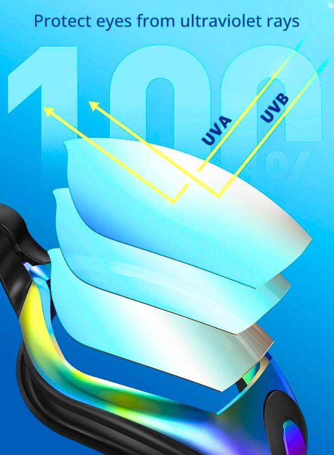 تشيس اب نظارات سباحة، نظارات سباحة مضادة للتسرب للبالغين، رجال ونساء، شباب، أزرق، المملكة المتحدة-02-0016-1 - Image 3