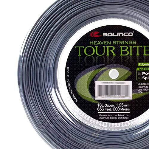 Solinco Tour Bite Tennis String Reel 656 ft / 200 m High-Performance Co-Polyester Monofilament for Extreme Power, Spin & Control, 18 - Image 3