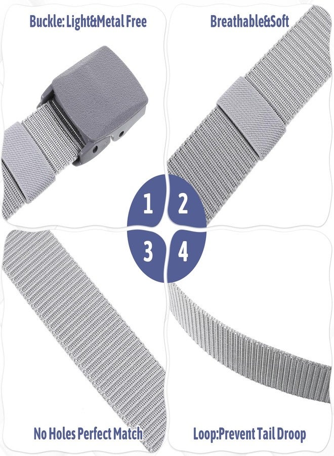simarro 16Pack Tactical Men's Nylon Belts, 49 inches Long Webbing Canvas Outdoor Web Belt Casual with Plastic Buckle - Image 4