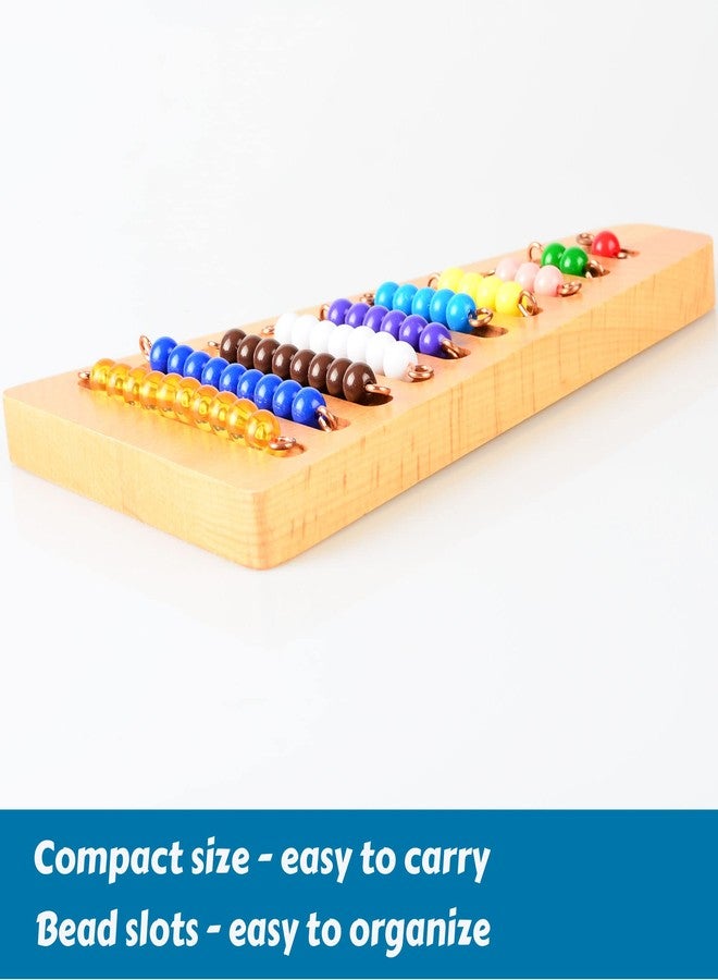 BOHS Montessori Bead Stair Set, 1-10 Counting, with Sorting Tray- Compact Educational Toy for Preschool Learning - Image 4