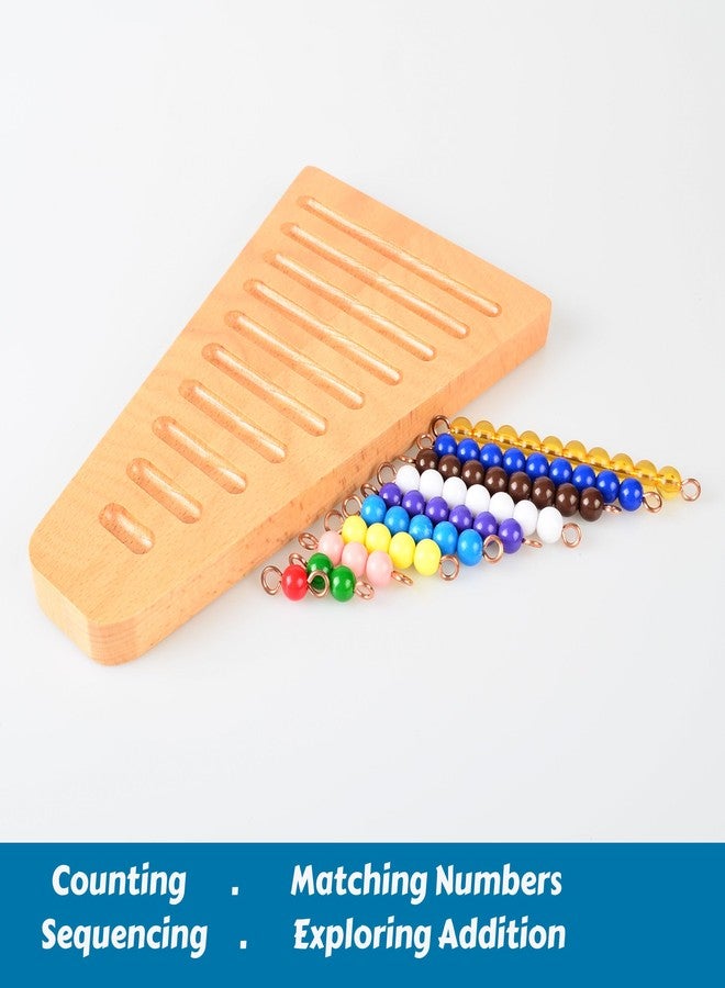 BOHS Montessori Bead Stair Set, 1-10 Counting, with Sorting Tray- Compact Educational Toy for Preschool Learning - Image 5