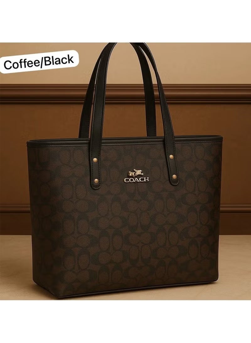 coachoutlet Coach City Signature Canvas Zip Tote, Women's Shoulder Bag, Women's Shopping Tote, Women's Handbag - Image 2